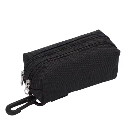 Hands-Free Dog Poop Bag Dispenser with Storage Pocket – Waterproof Leash Attachment Holder