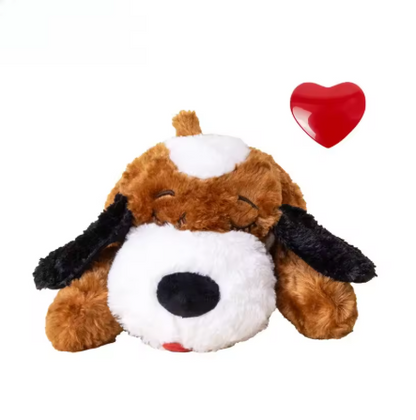 Heartbeat Snuggle Puppy Toy for Dogs – Plush Anxiety Relief Sleep Companion with Simulated Heartbeat