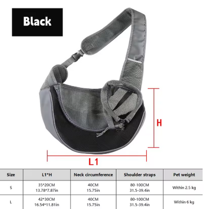 Breathable Pet Sling Carrier for Small Dogs