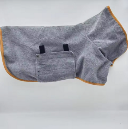 Quick-Dry Pet Bathrobe – Super Absorbent Dog & Cat Towel
