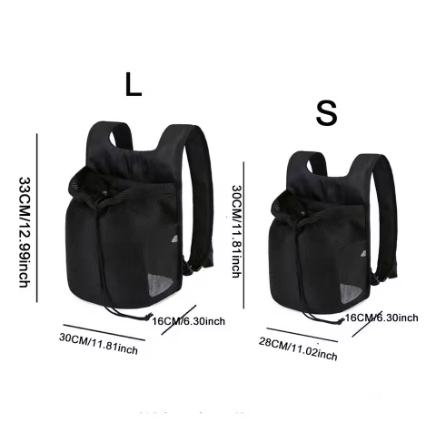 Breathable Pet Carrier Backpack for Small Dogs & Cats – Comfortable Hands-Free Travel Bag