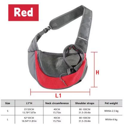 Breathable Pet Sling Carrier for Small Dogs
