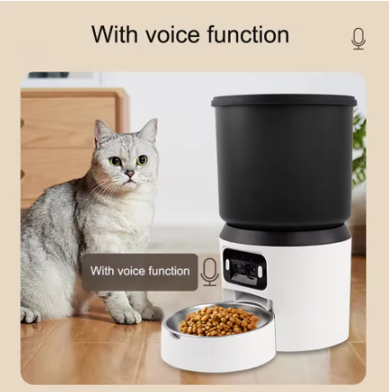 4L Automatic Pet Feeder - Timed Portion Control & Stainless Steel Bowl