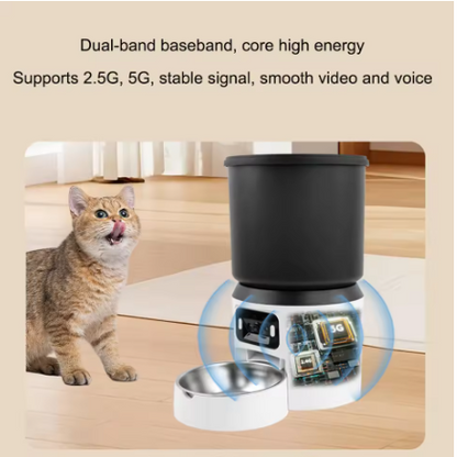4L Automatic Pet Feeder - Timed Portion Control & Stainless Steel Bowl
