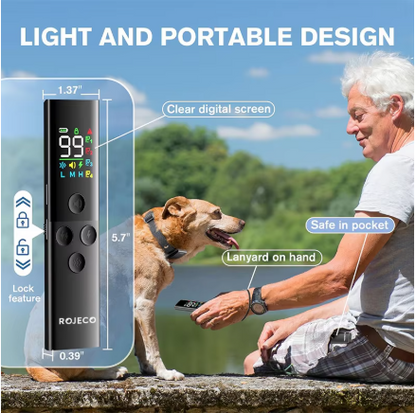 Rechargeable Dog Training Collar with Remote – Waterproof 4-Mode Training Collar for Dogs 8–120 lbs