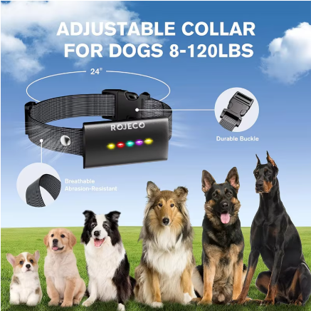Rechargeable Dog Training Collar with Remote – Waterproof 4-Mode Training Collar for Dogs 8–120 lbs