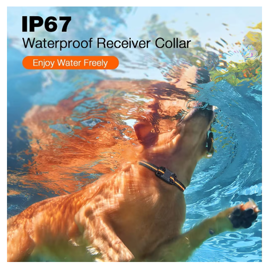 Rechargeable Waterproof Dog Training Collar with Remote – Long Range Beep, Vibration & Static Training Collar
