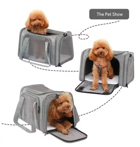Breathable Pet Travel Carrier – Airline-Friendly Carrier for Cats and Small Dogs
