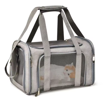 Breathable Pet Travel Carrier – Airline-Friendly Carrier for Cats and Small Dogs