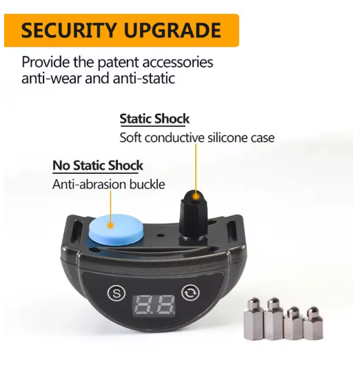 Rechargeable Waterproof Anti-Bark Dog Collar – Automatic Bark Control with Beep, Vibration & Adjustable Static Modes