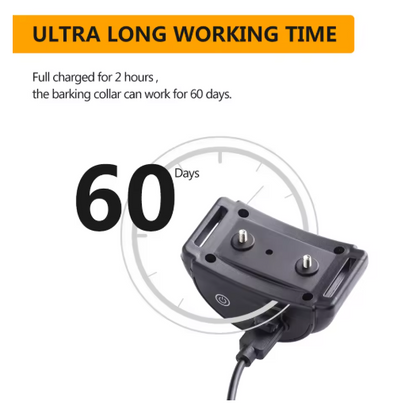 Rechargeable Waterproof Anti-Bark Dog Collar – Automatic Bark Control with Beep, Vibration & Adjustable Static Modes