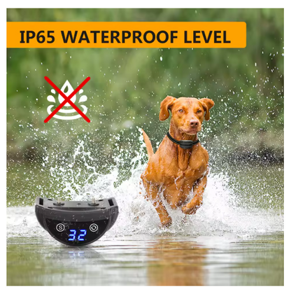 Rechargeable Waterproof Anti-Bark Dog Collar – Automatic Bark Control with Beep, Vibration & Adjustable Static Modes