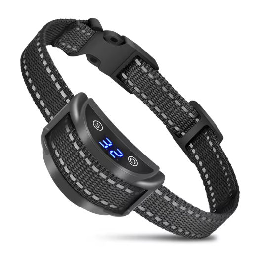 Rechargeable Waterproof Anti-Bark Dog Collar – Automatic Bark Control with Beep, Vibration & Adjustable Static Modes
