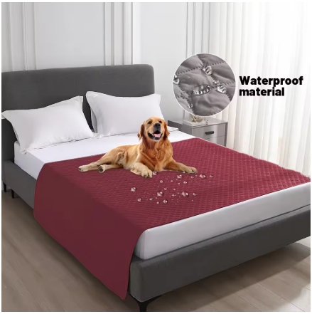 Waterproof Reversible Dog Blanket – 5-Layer Furniture Protector for Sofa, Bed & Car
