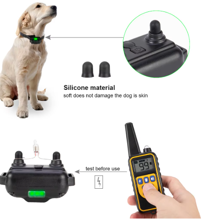 Rechargeable Dog Training Collar – Waterproof Remote E-Collar with Beep, Vibration & Static for Dogs