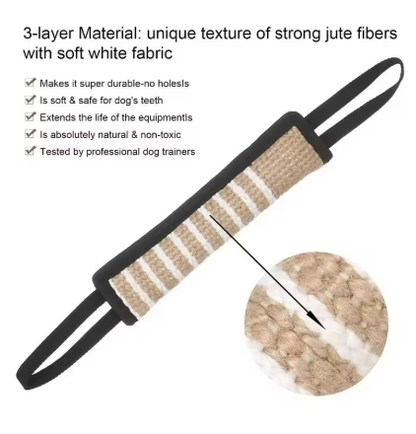 Tug Toy for Dogs – Interactive Training & Chew Toy with Dual Handles