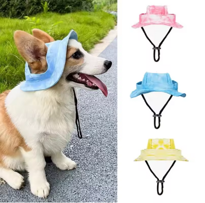 Pet Sun Protection Bucket Hat for Dogs & Cats