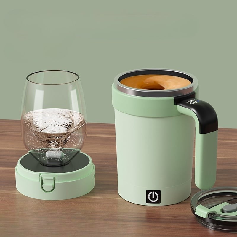 Automatic Mixing Mug - Self Stirring -Temperature Measure, BPA-Free