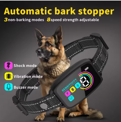 Smart Anti-Bark Dog Training Collar – Rechargeable No Bark Collar with Vibration