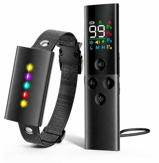 Rechargeable Dog Training Collar – Waterproof Remote Training Collar with 4 Modes for Dogs 8-120 lbs