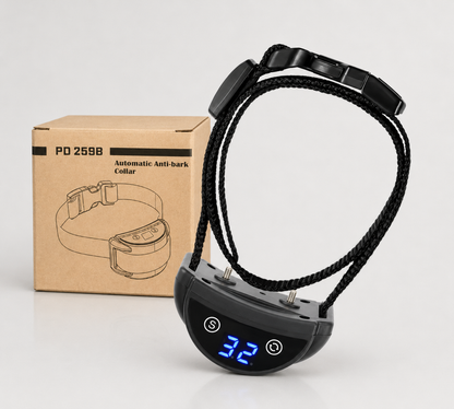 Rechargeable Waterproof Anti-Bark Dog Collar – Automatic Bark Control with Beep, Vibration & Adjustable Static Modes