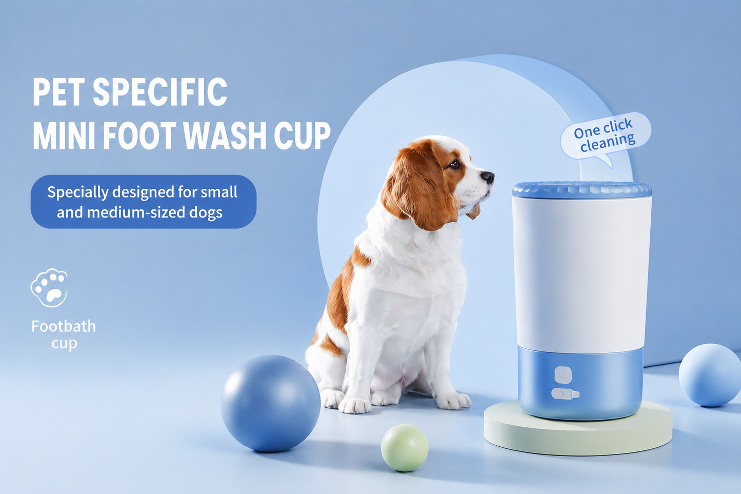 Automatic Pet Paw Cleaner Cup – USB Rechargeable Dog & Cat Foot Washer
