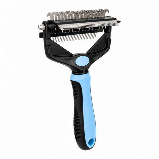 3-in-1 Dog Grooming Brush | Deshedding Tool, Dematting Comb & Knot Cutter