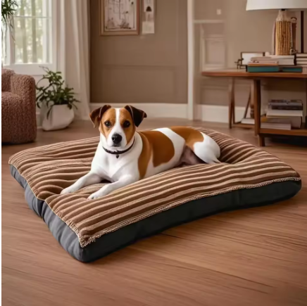 Winter Dog Bed - Soft Fleece Blanket & Cushion