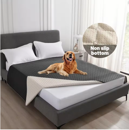 Waterproof Reversible Dog Blanket – 5-Layer Furniture Protector for Sofa, Bed & Car