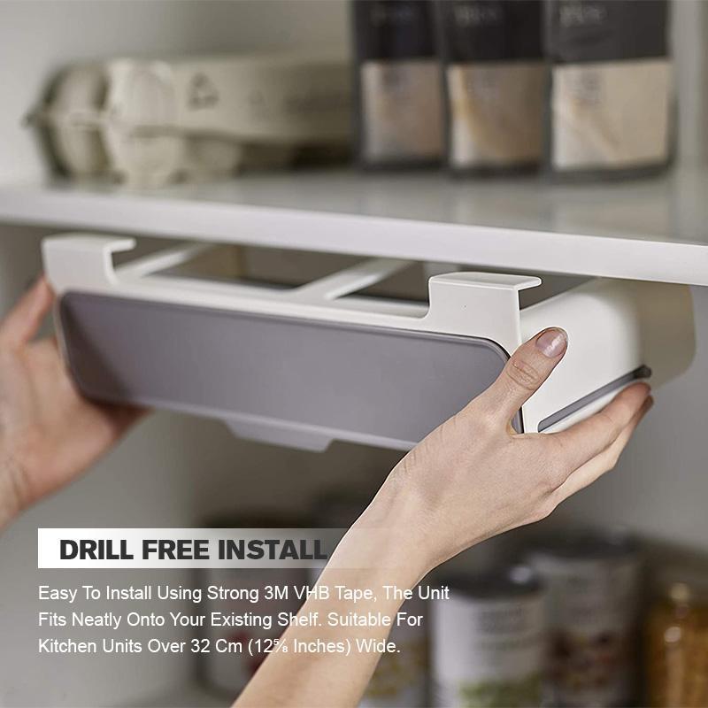 Under-Shelf Spice Rack: Easy Install Kitchen Storage Solution