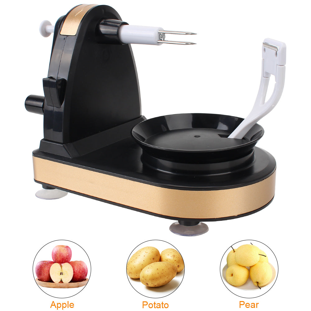 Potato & Apple Peeler: Hand-Cranked Fruit Slicer Machine