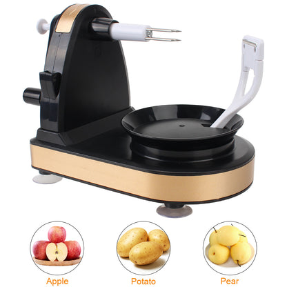 Potato & Apple Peeler: Hand-Cranked Fruit Slicer Machine