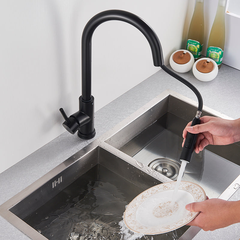 Black Touch Sensor Kitchen Faucet - Pull Out Sprayer