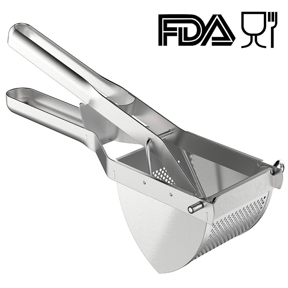 Potato Ricer & Masher - Stainless Steel for Baby Food & More