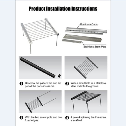 Portable Stainless Steel BBQ Grill - Compact & Durable