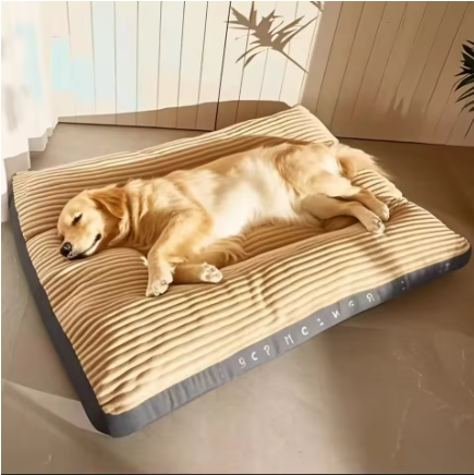 Winter Dog Bed - Soft Fleece Blanket & Cushion