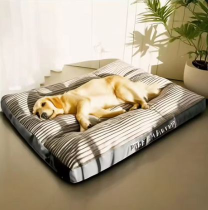 Winter Dog Bed - Soft Fleece Blanket & Cushion