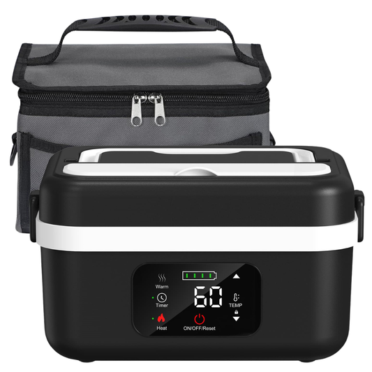 Portable Heated Lunch Box with 8000mAh Power Bank, Warming