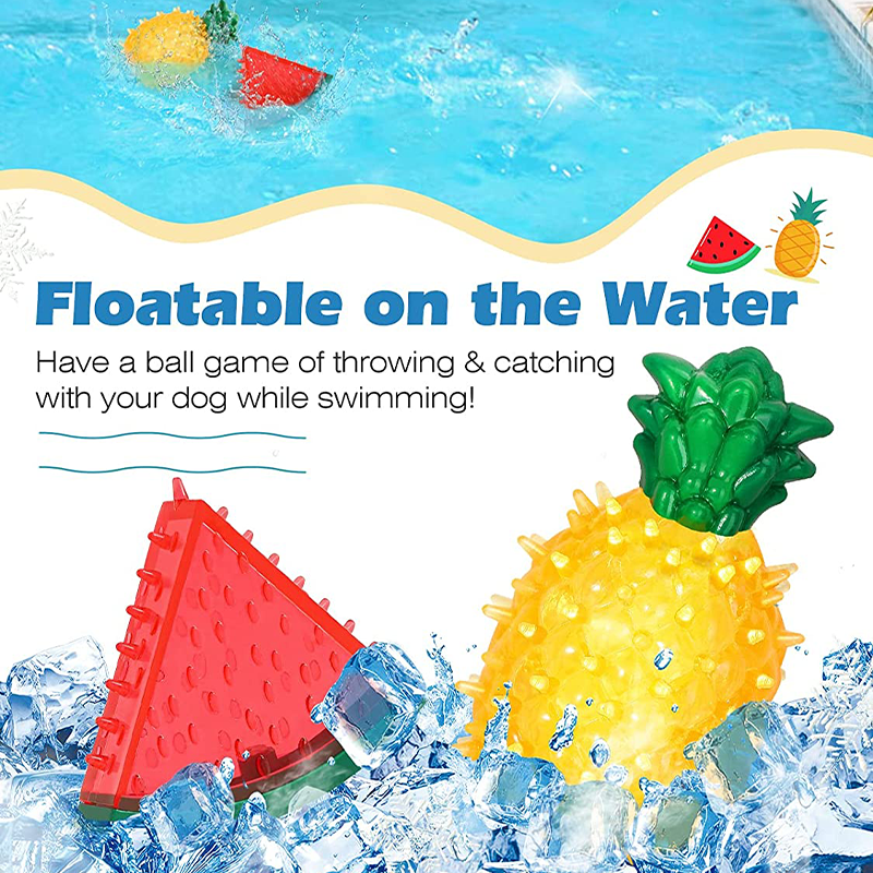 Pet Cooling Chew Toy: Reusable Ice Fruit Shapes for Dogs & Cats