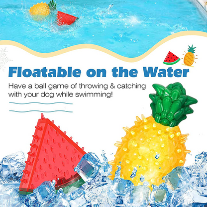 Pet Cooling Chew Toy: Reusable Ice Fruit Shapes for Dogs & Cats
