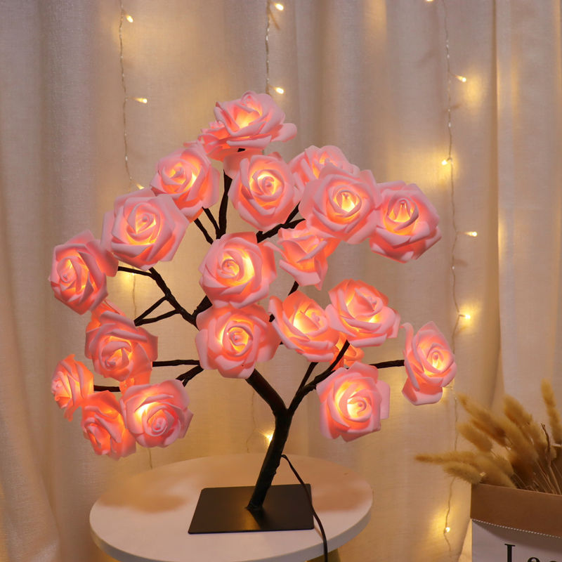 LED Rose Tree Lamp USB - Romantic Home & Party Decor
