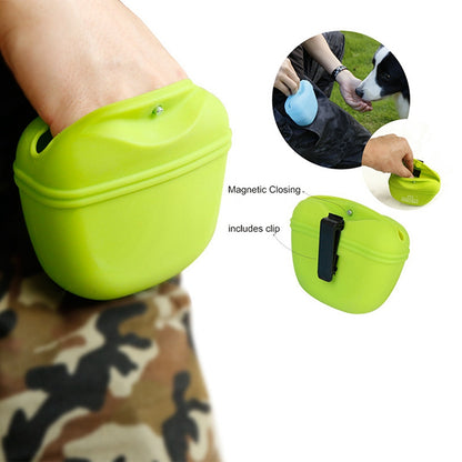Portable Silicone Dog Treat Pouch - Easy Access & Durable