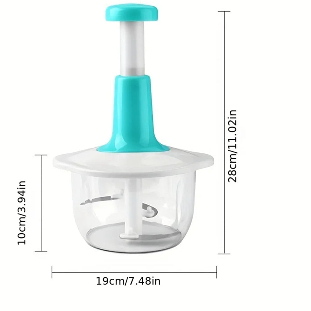 Manual Meat Chopper - Efficient Garlic & Veggie Slicer