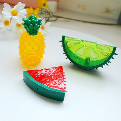 Pet Cooling Chew Toy: Reusable Ice Fruit Shapes for Dogs & Cats
