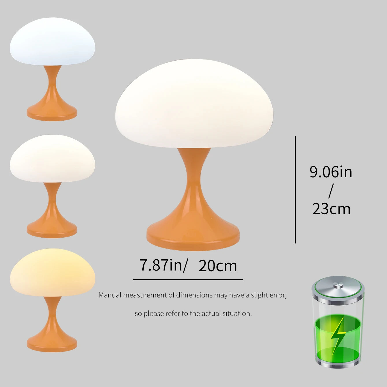 3-Mode Touch Mushroom Light - Perfect for Bedroom & Dining