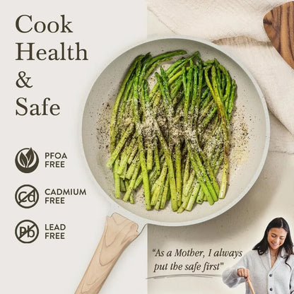 Cookware Set - Nonstick - 22pcs  - White Granite Induction Ready