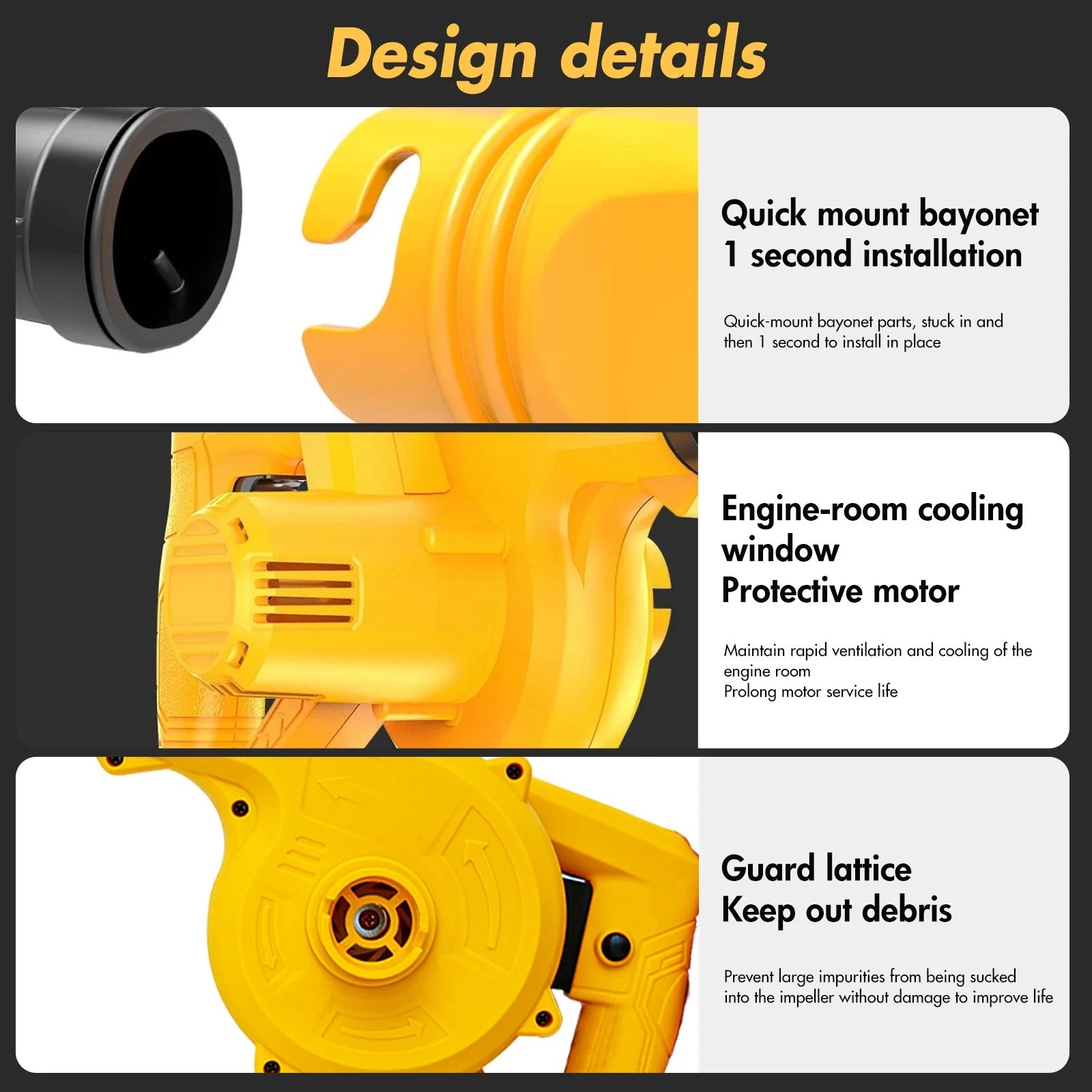 Portable 21V Leaf Blower - High Power, Multi-Speed, 2.0Ah Battery