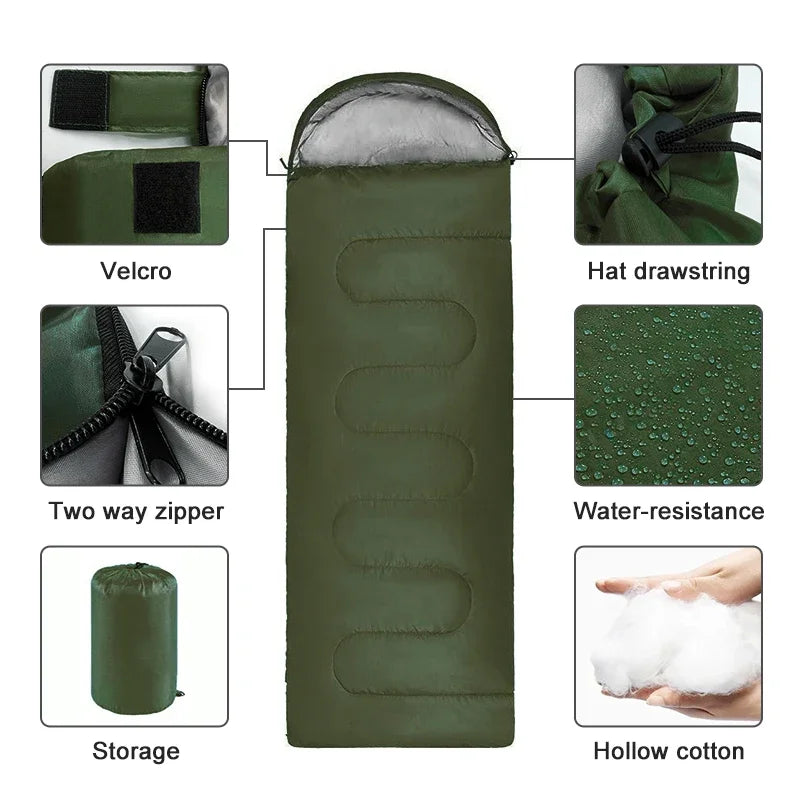 Ultralight Waterproof 4-Season Camping Sleeping Bag