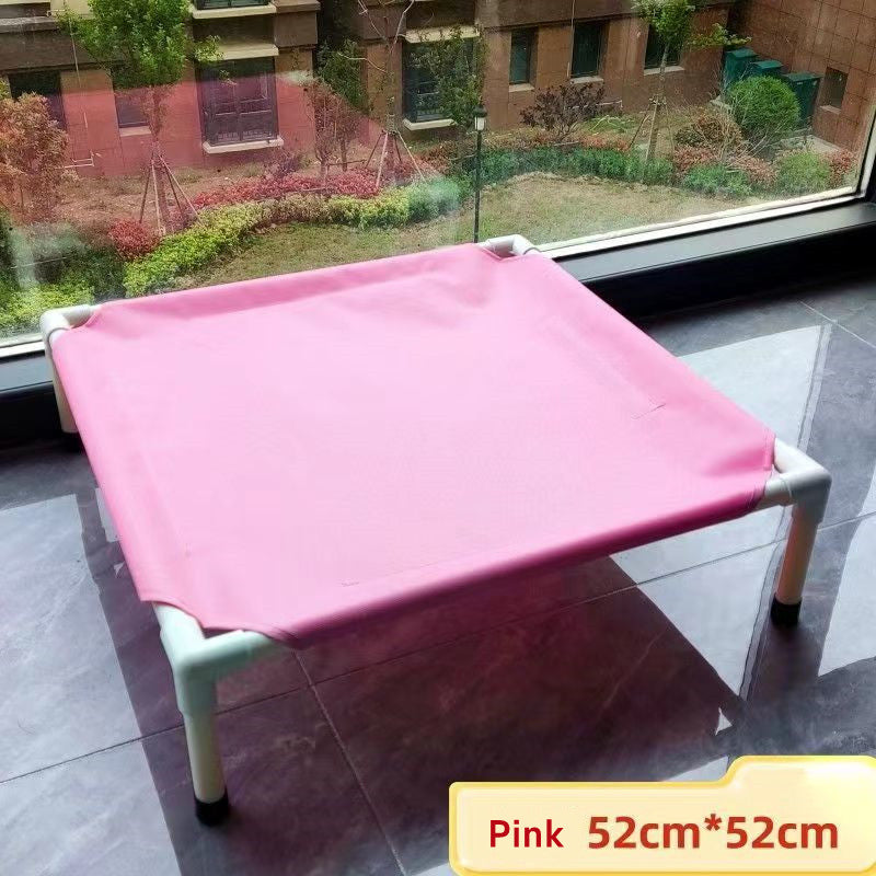 Portable Elevated Dog Bed: Camping, Folding & Washable