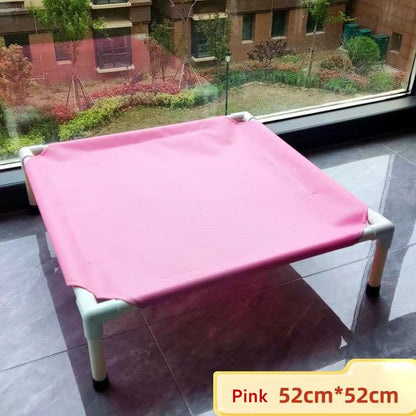 Portable Elevated Dog Bed: Camping, Folding & Washable